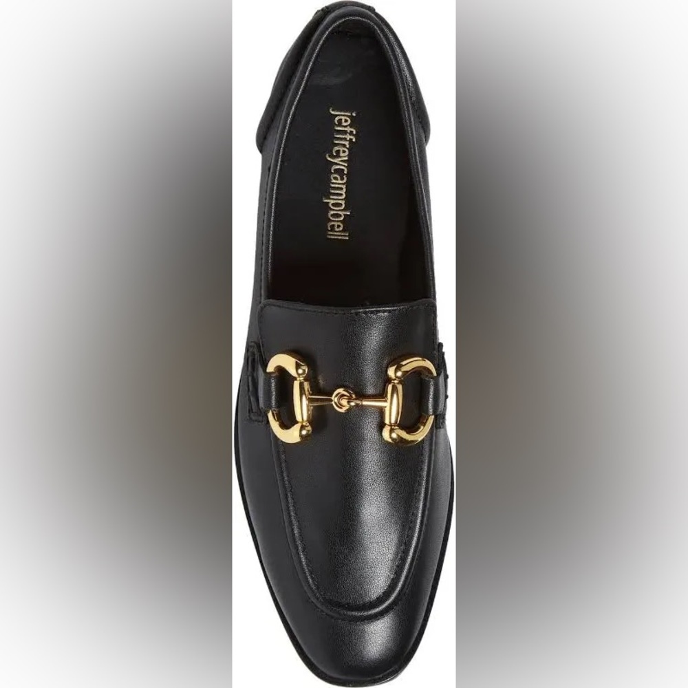 Jeffrey Campbell Velviteen Bit Loafers in black